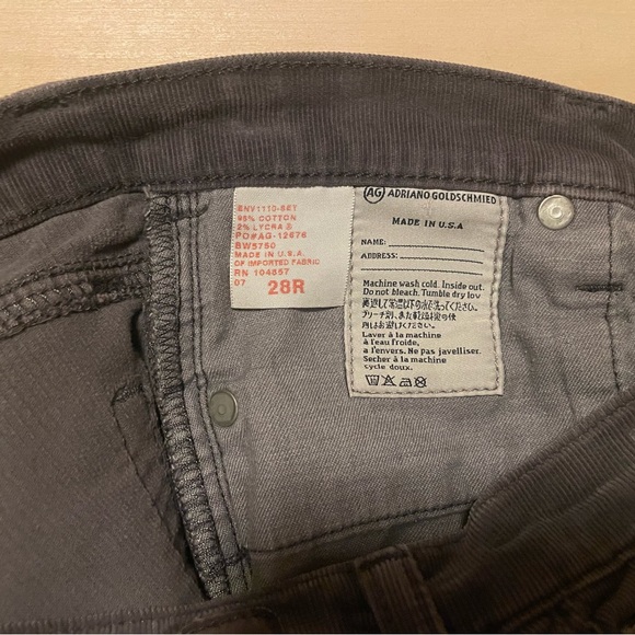 AG Adriano Goldschmied the Stilt cigarette leg jean size 28R - Picture 4 of 5